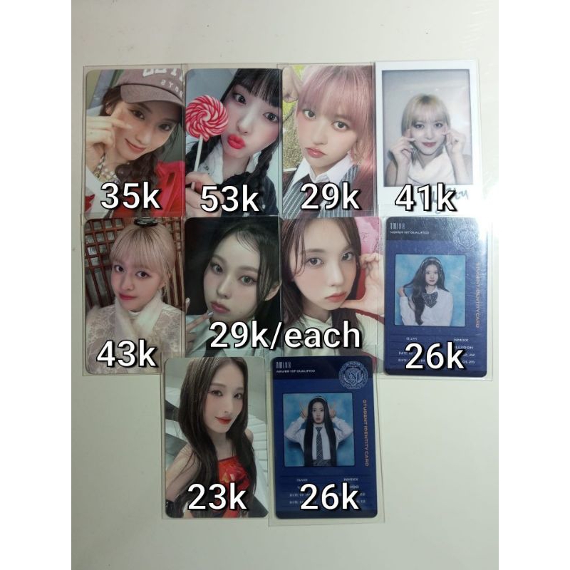 photocard pc nmixx bae jini kyujin jiwoo lily sullyoon album