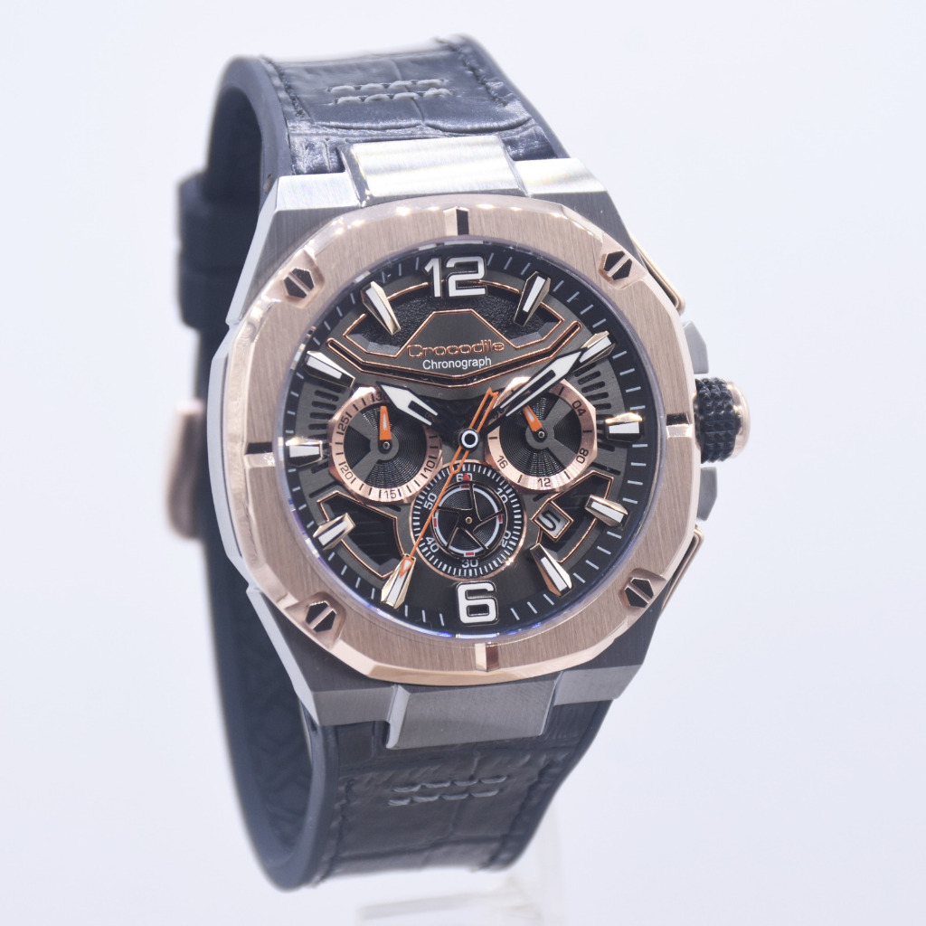 CROCODILE CM-049G34B Jam Tangan Pria Chronograph Original