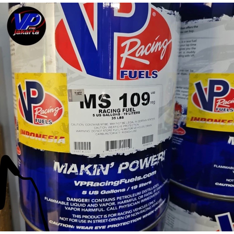 VP Racing Fuel MS109 Bensin Balap Drag Race (Oktan 109)