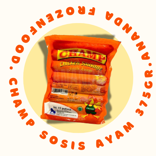 

champ sosis ayam 375gr isi 15pcs, 1kg isi 40pcs - Ananda frozen food