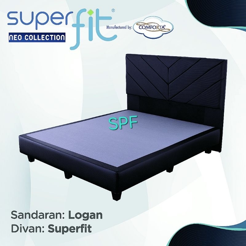 dipan divan ranjang sandaran kepala kasur springbed Superfit pabrikan Comforta 180x200 160x200 120x2
