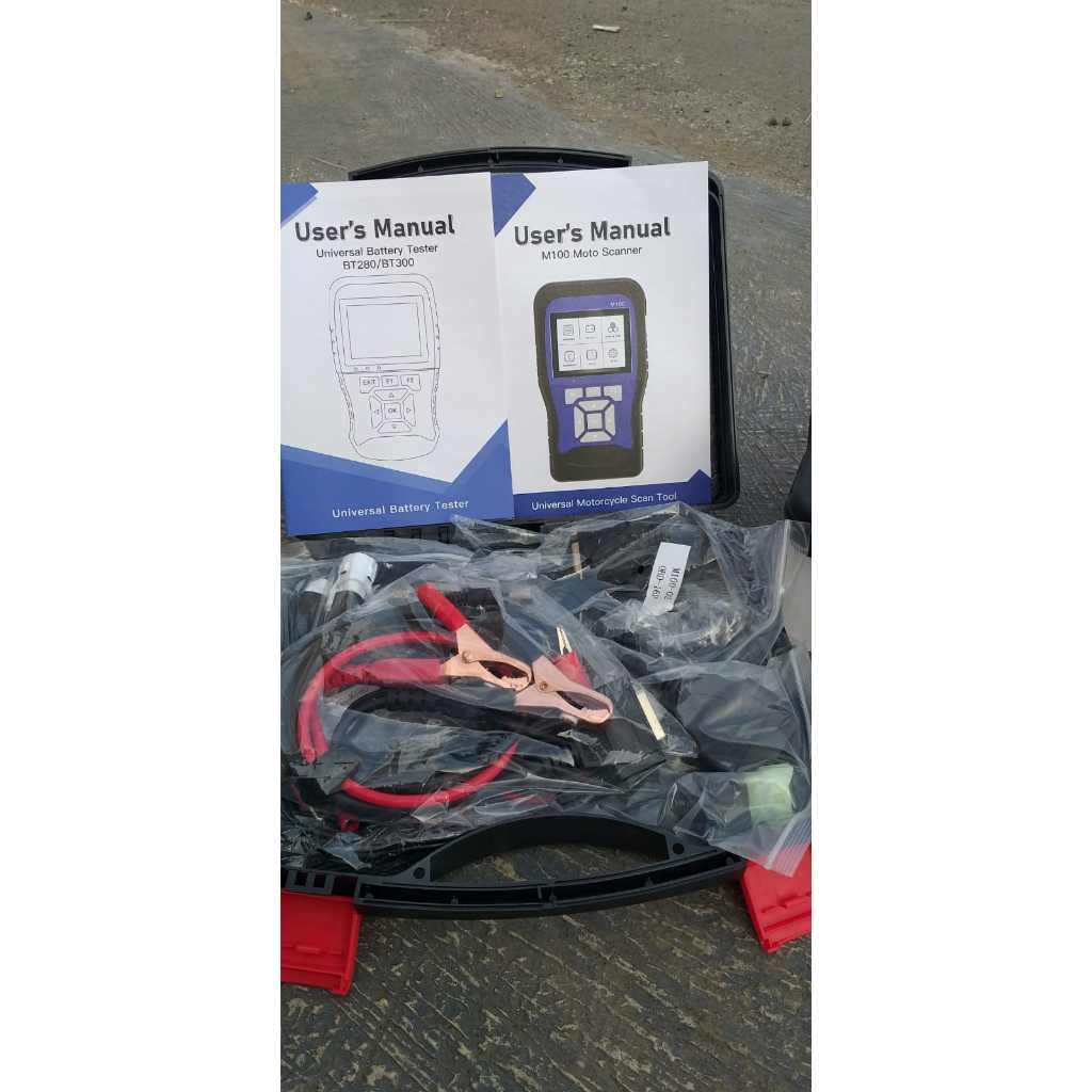 diag M100 Bahasa Indonesia Scanner OBD2 Motor Injeksi Diagnostik ECU ABS Uji Baterai Diagnostic Scen