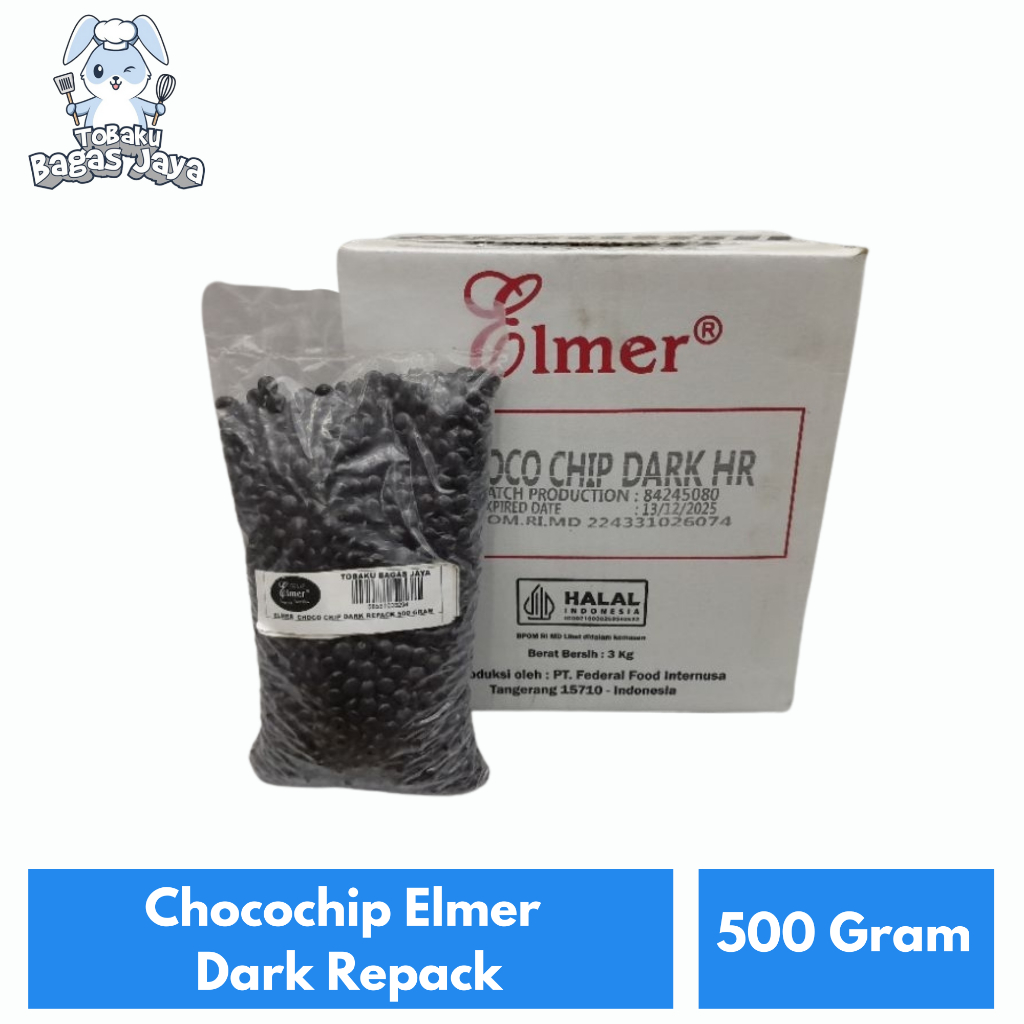 

Chocochip Elmer Dark Repack 500 Gram