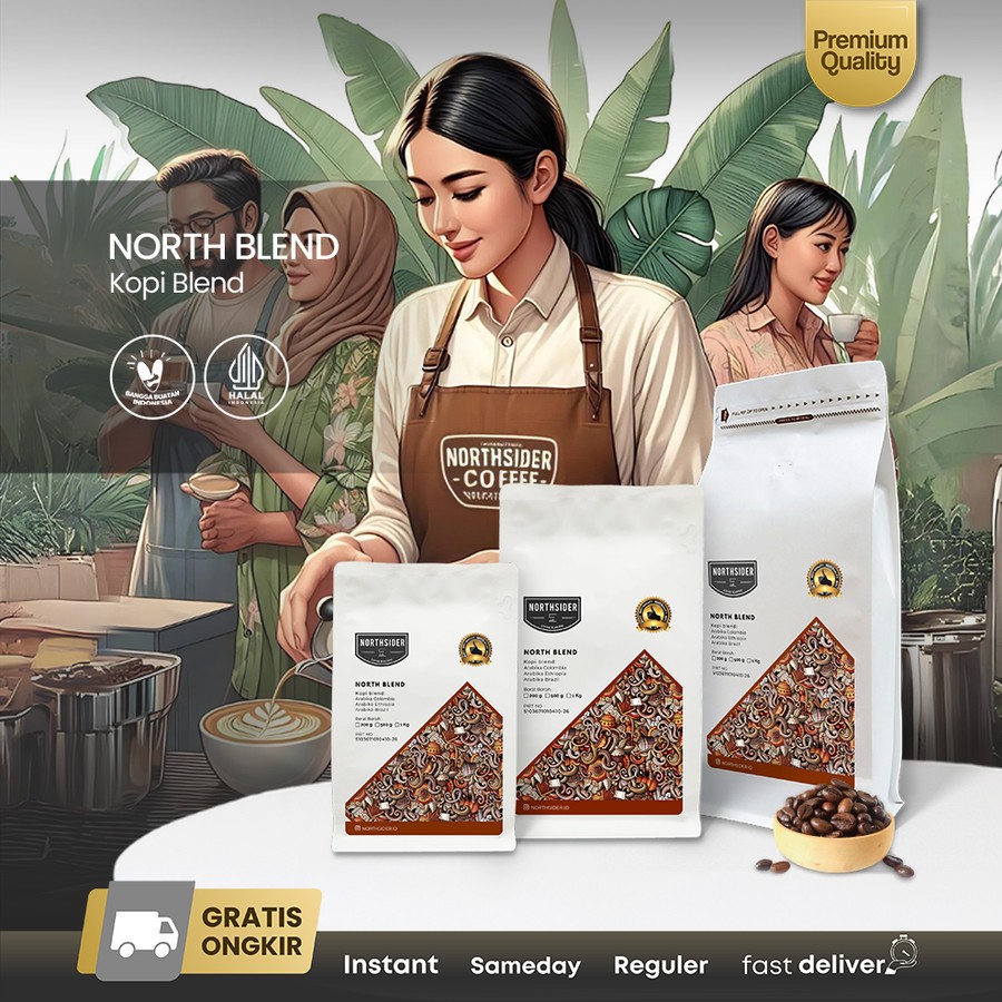 

Northsider Kopi arabika North Blend coffee for espress