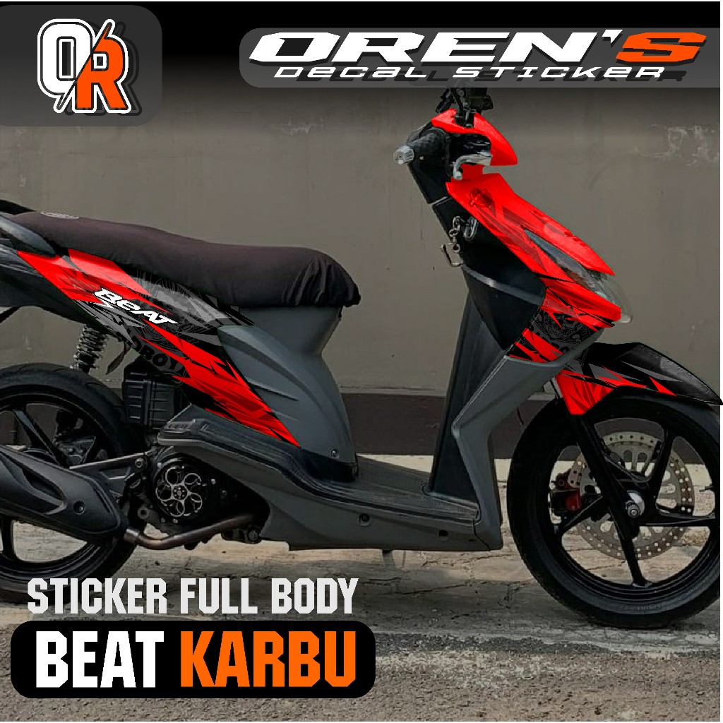 DECAL STIKER BEAT KARBU 2008 2009 2010 2011 2012 - STIKER FULLBODY BEAT KARBU LAMA MOTIF ABSTRAK