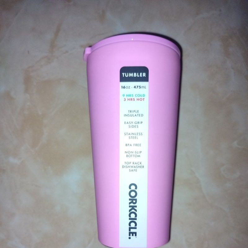 Tumbler Corkcicle 16oz (475 ml) Pink