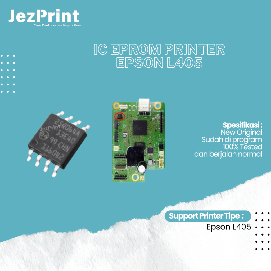 IC Eprom Epson L405 25Q064, IC Eeprom Epson L405, IC Counter L405, Resetter Epson L405