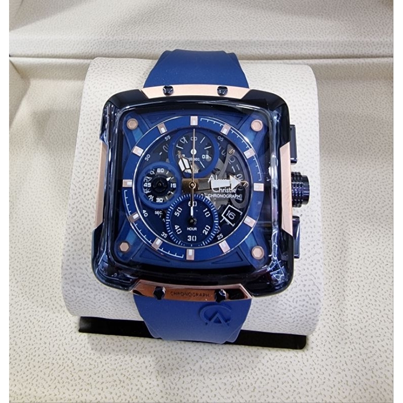 Jam Tangan Pria Original Alexandre Christie AC3039GC Strap Rubber
