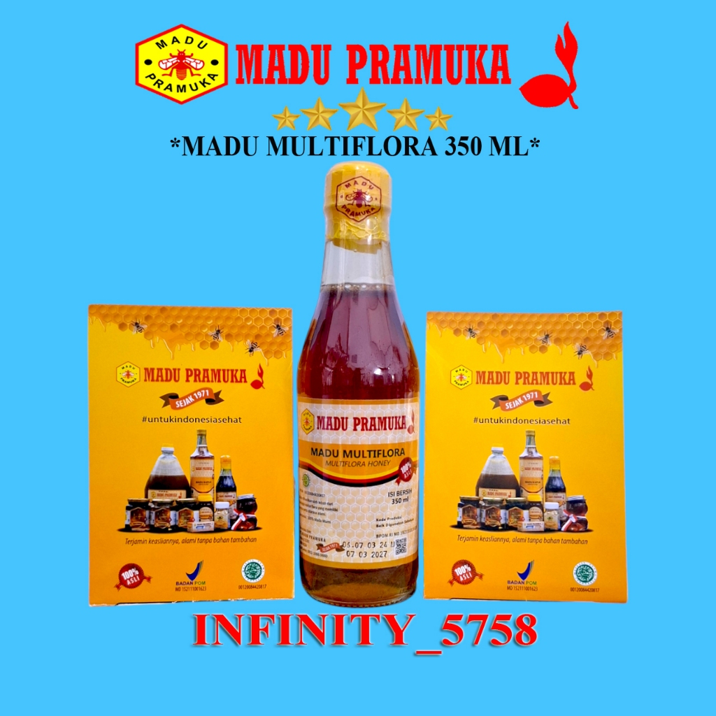 

MADU MULTIFLORA MADU PRAMUKA 350 ML (HONEY)