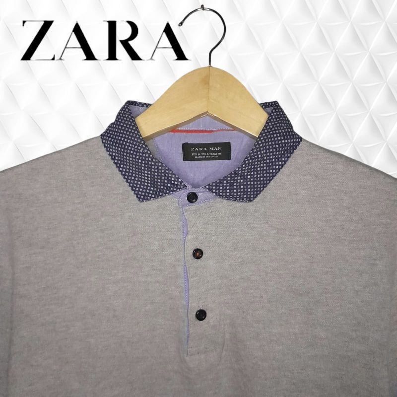 ZARA MAN kaos kerah pria,atasan pria berkerah