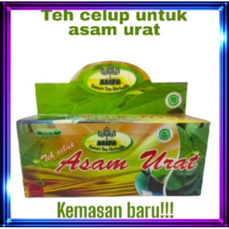 

Teh celup asam urat nyeri sendi rematik persendian tulang pegel linu kesemutan encok original isi 20 minuman herbal alami