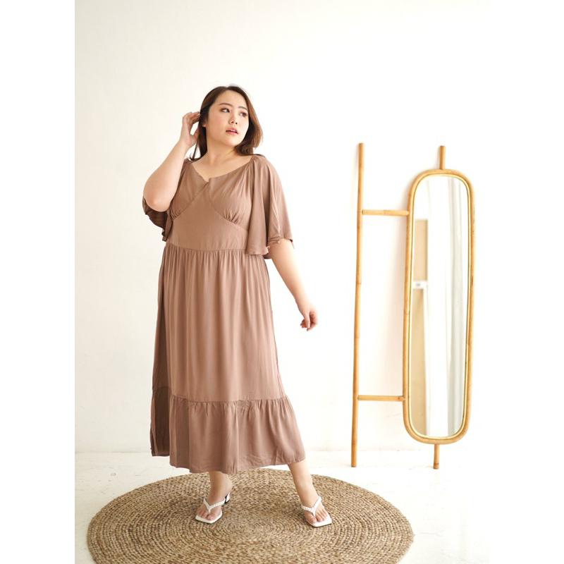 Bigsissy - Kierra Dress Pantai Wanita Jumbo Bigsize | Dress Bigsize | Dress Summer Jumbo | Dress Pan