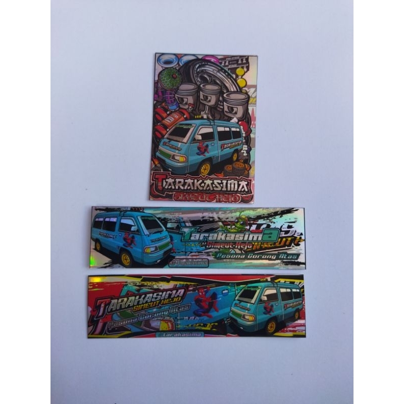 

stiker paket Tarakasima hologram v2 3 pcs