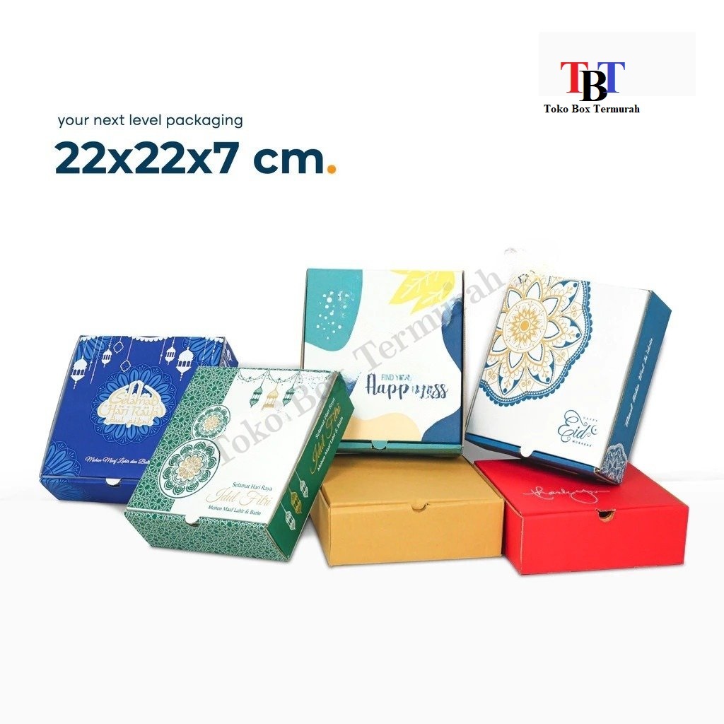 

Box 22x22x7 cm Kardus/Karton/Polos/Pizza/Nasi/hampers