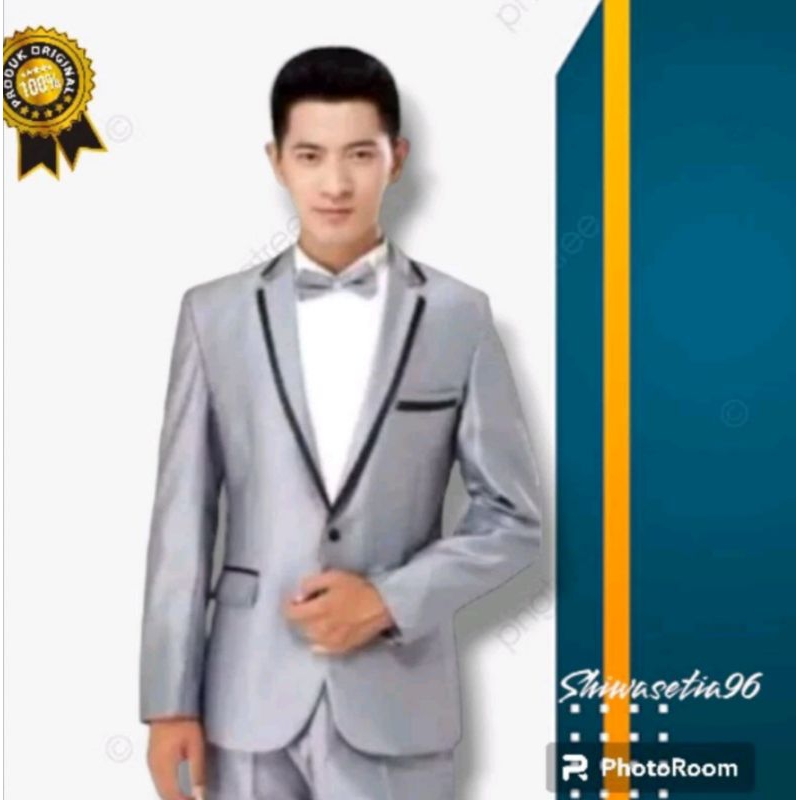 JAS BLAZER PRIA BAHAN BRIDAL MENGKILAP/ BLAZER NIKAH /JAS PRIA / JAS WISUDA / BLAZER SLIMFIT