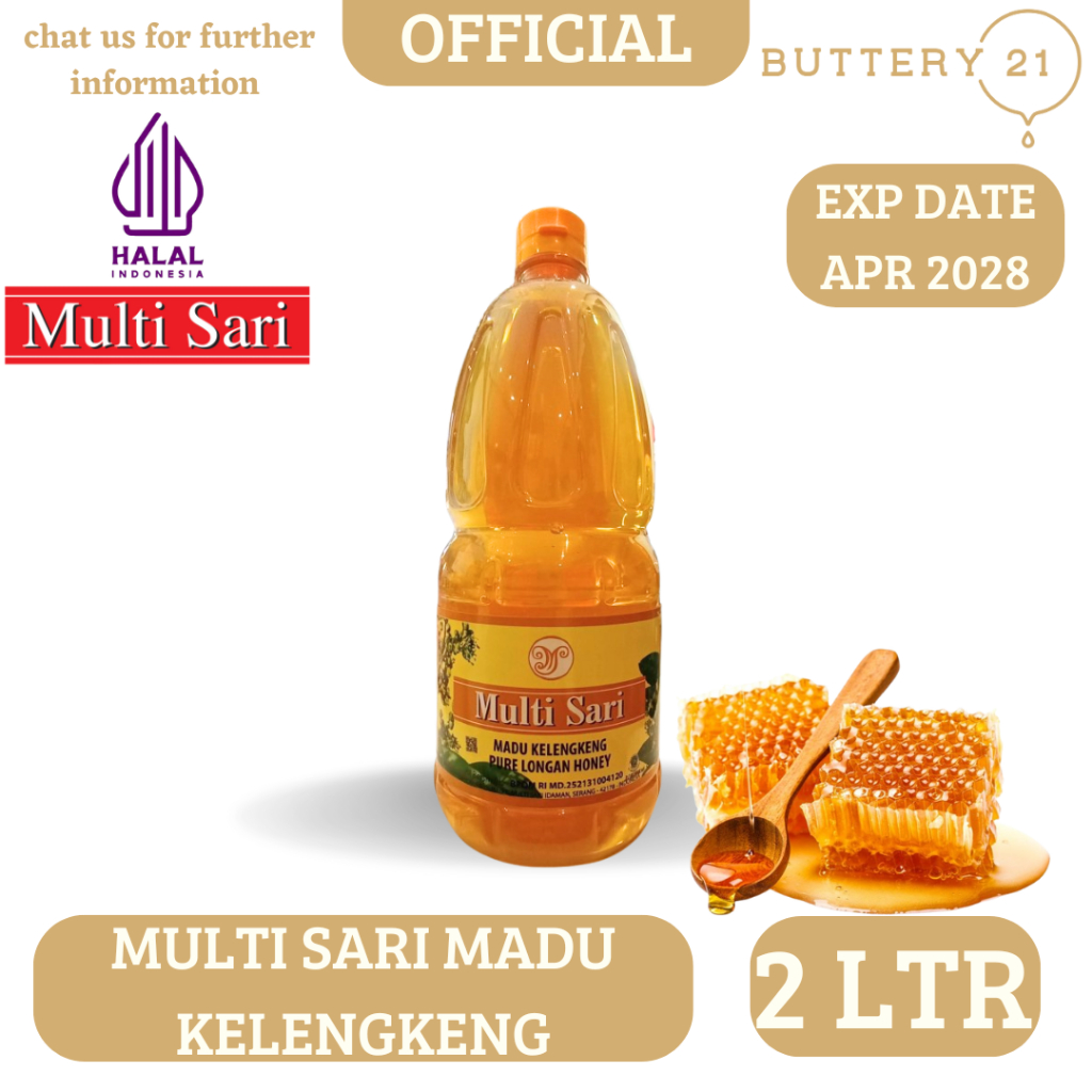 

MULTI SARI MADU KELENGKENG 2 LTR/PURE LONGAN HONEY/MADU MURNI