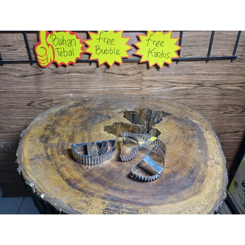 cetakan pastel stainless set isi 3