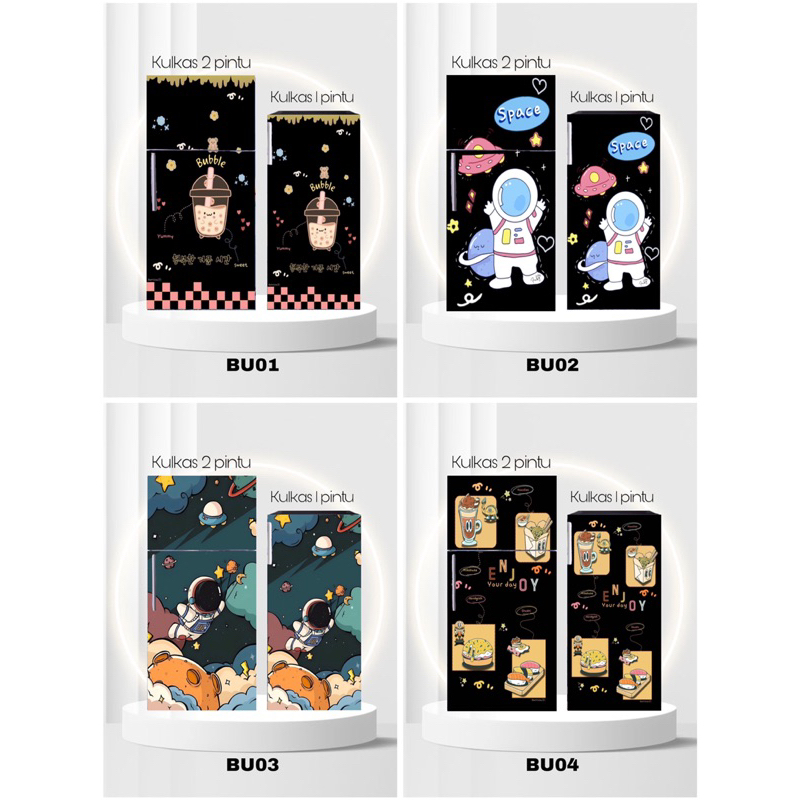 

Stiker kulkas 1 pintu dan kulkas 2 pintu