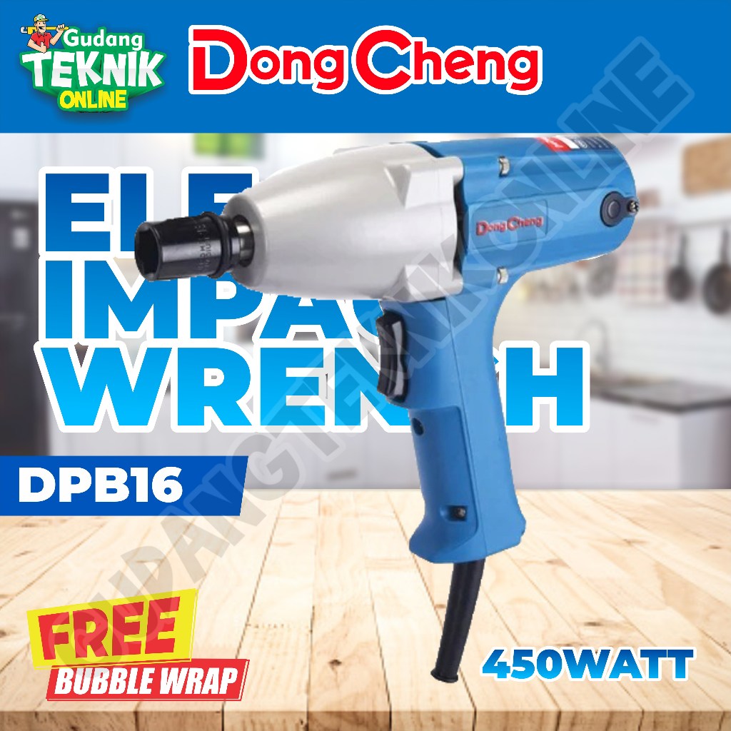 Impact Wrench LISTRIK DONGCHENG DPB16 / Alat Bor Impek Pembuka Baut Mur Baut LISTRIK DPB 16 - Electr