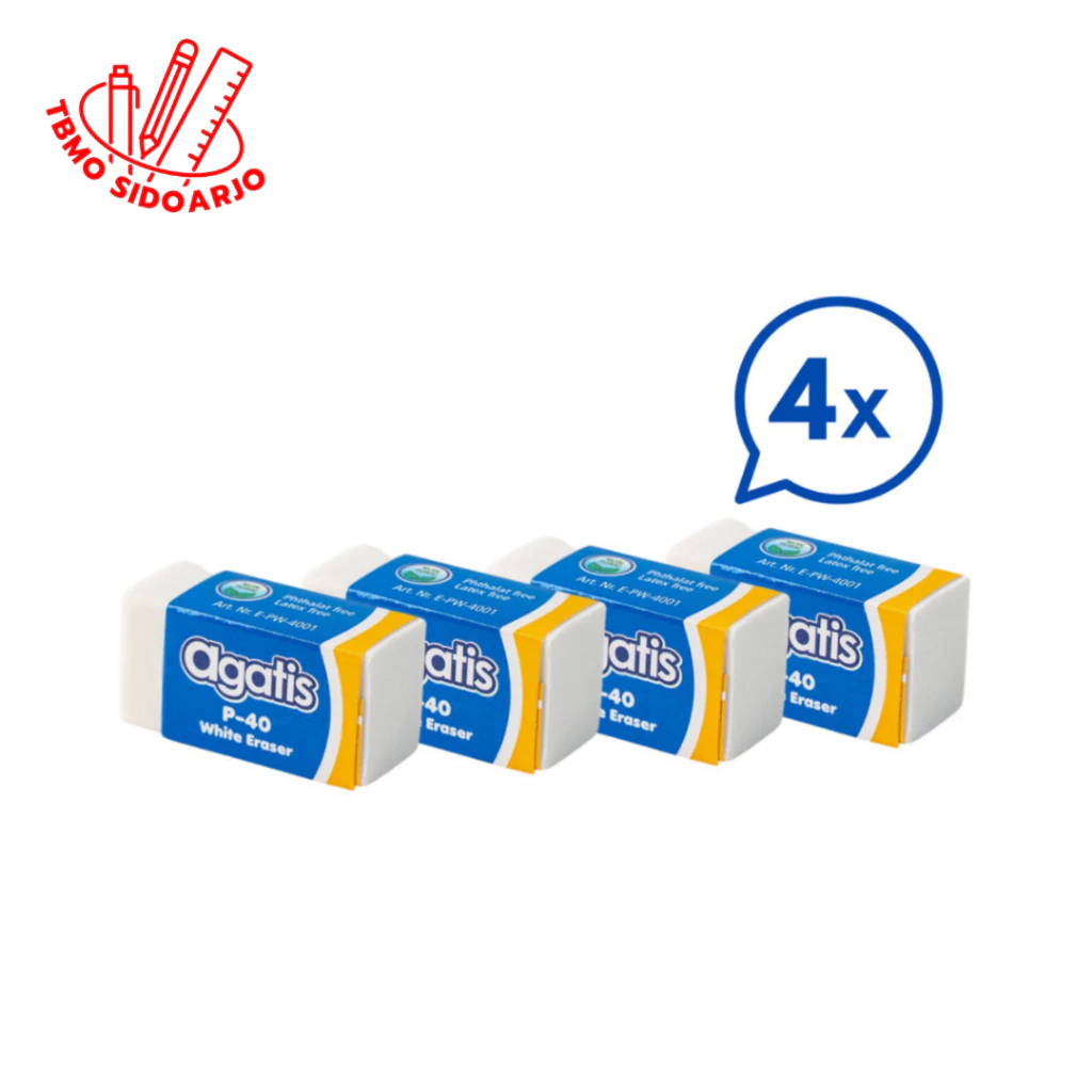 

Agatis Penghapus Pensil Kecil White Eraser Set 4 pcs