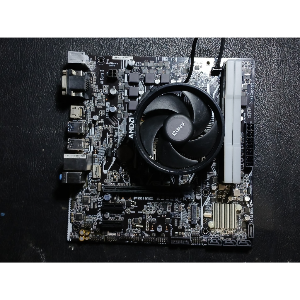 BUNDLE PAKET MOBO A320M + RYZEN 5 4600G + RAM RGB 16GB 3200MHZ