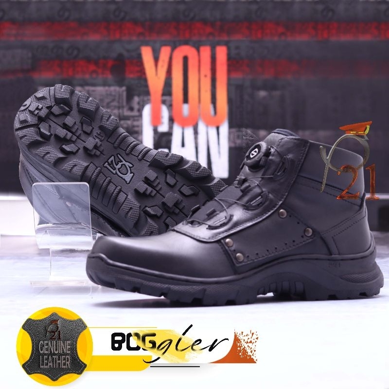 sepatu pdh pria merk p21 kulit asli model BOGGLER