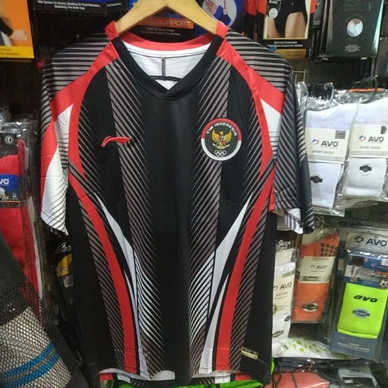 Jersey Badminton Timnas Indonesia Olimpiade Tokyo Hitam