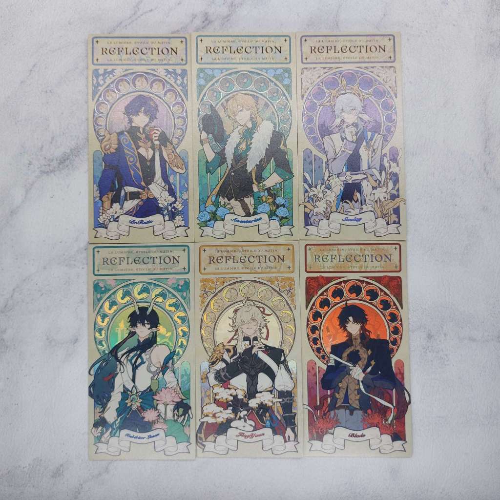 HSR Honkai Star Rail Fanmerch Reflection Tarot Card Set Dr. Veritas Ratio Aventurine Sunday Dan Heng
