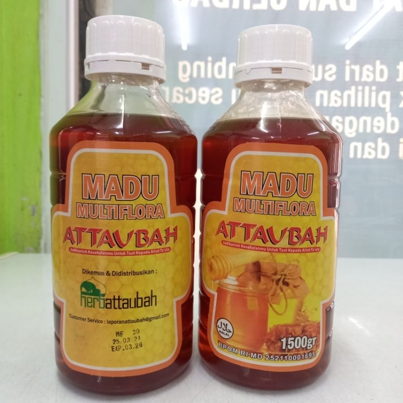 

Madu Multiflora Attaubah 1500 gr Pure Honey Original