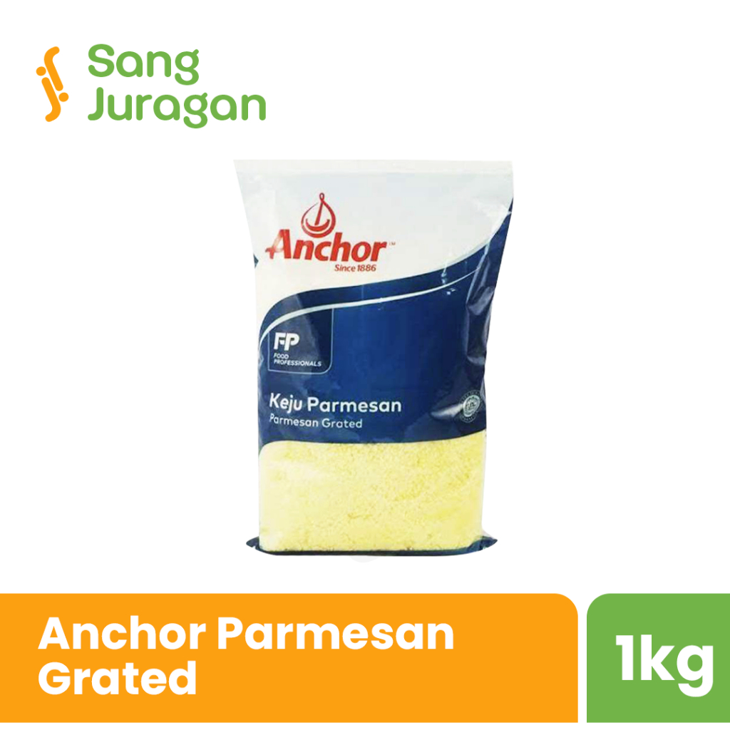 

Anchor Parmesan Bubuk / Grated Parmesan / Ancor Permesan Tabur / Keju Parmesan Grated Anchor 1 kg