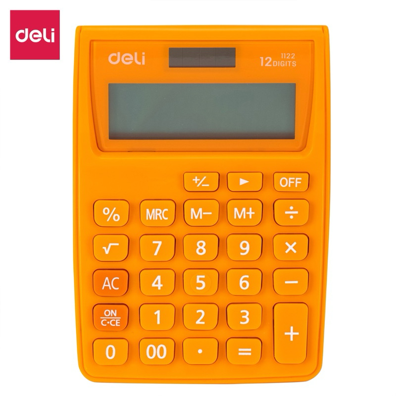 

Deli kalkulator 1122 Deli Desktop Calculator 12 digits black grey yellow blue