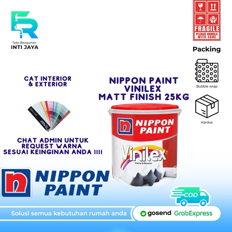 Nippon Paint Vinilex Cat Tembok Interior & Exterior 25KG