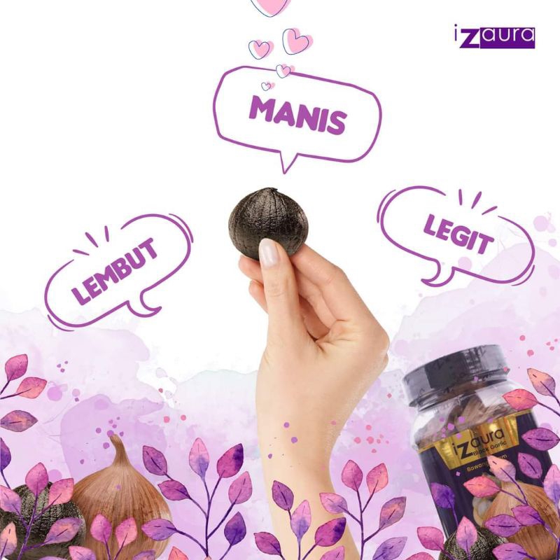 Black Garlic iZaura  (Harga Mitra) 150 gram isi lebih banyak dan berkualitas