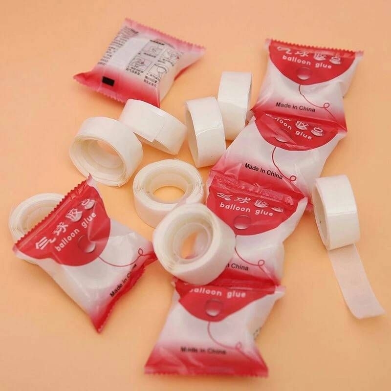 [±100pcs] Lem Balon/ Perekato Balon Ke Dinding/ Glue Dot Balon/ Tempelan Hiasan Dekorasi Ulang Tahun