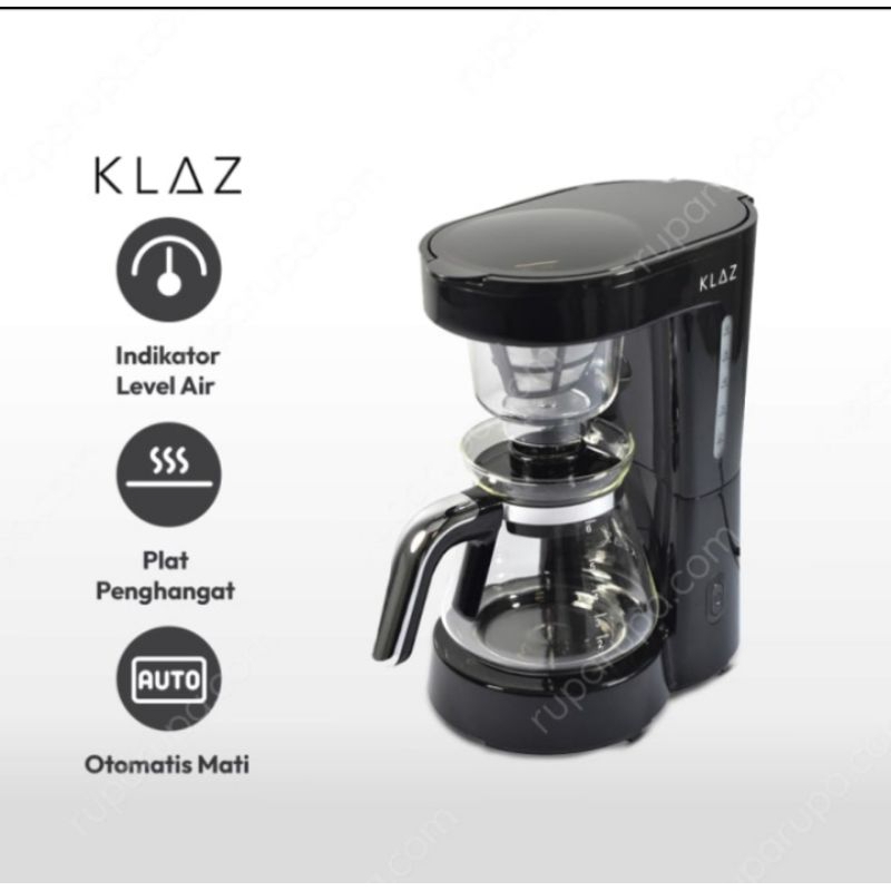 klaz 750 ml coffe maker 700 watt hitam