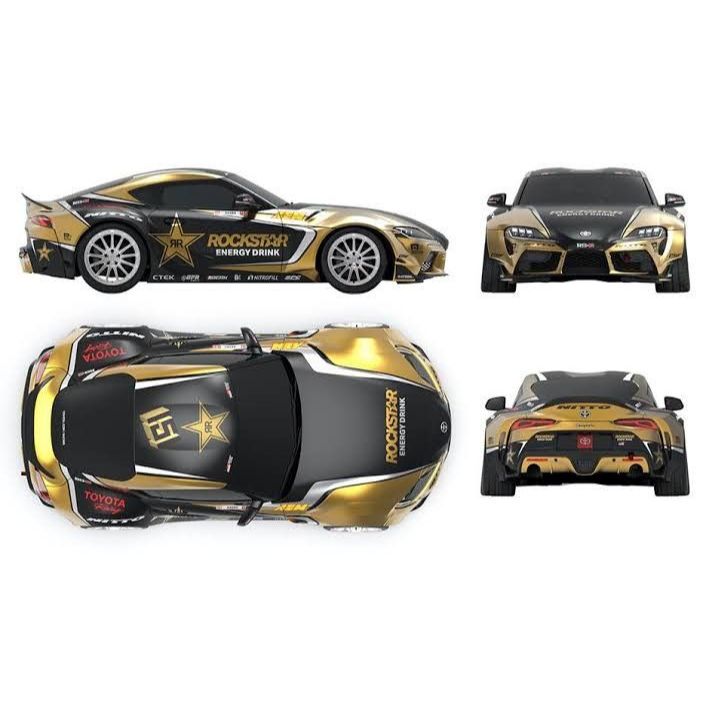 Decal WHITE TONER X169 SUPRA ROCKSTAR ENERGY DRINK for DIECAST 1/64