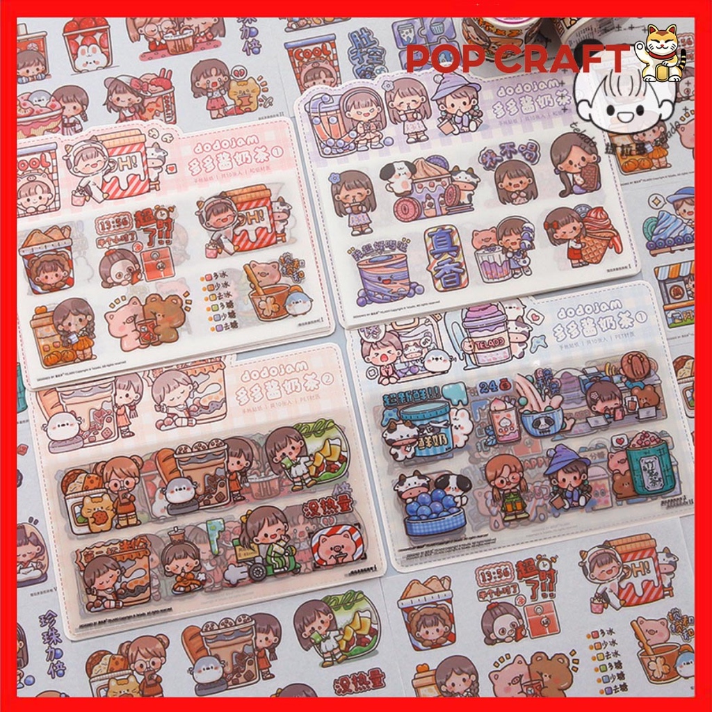 

PC Stiker Set Jurnal Motif Dodojam 10 Lembar Stiker Set / Sticker Box Stiker Aesthetic Dekor TLD54