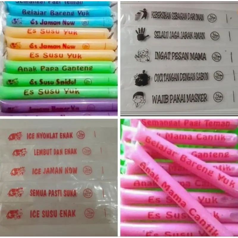 PLASTIK SABLON ES MAMBO ISI 200PCS UNIK