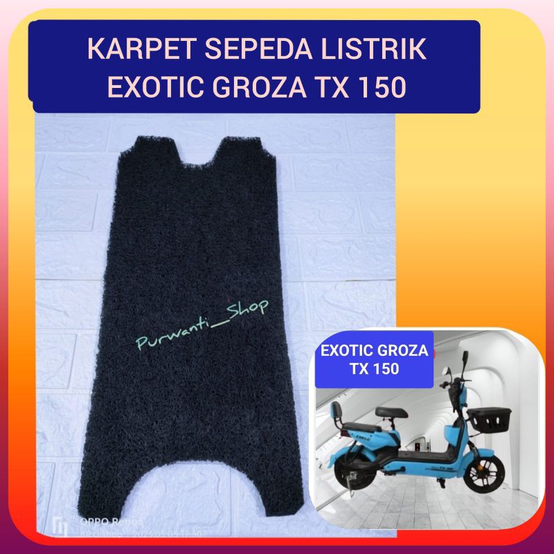 Karpet Sepeda Motor Listrik Exotic Groza TX 150 Serabut
