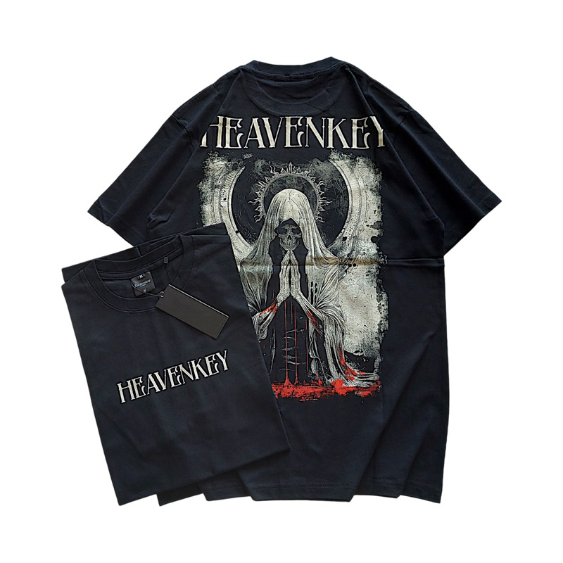 Hvnk Baju Pria Hardcore Metal Kaos Band Musik Heavenkey Tshirt Original Lengan Pendek