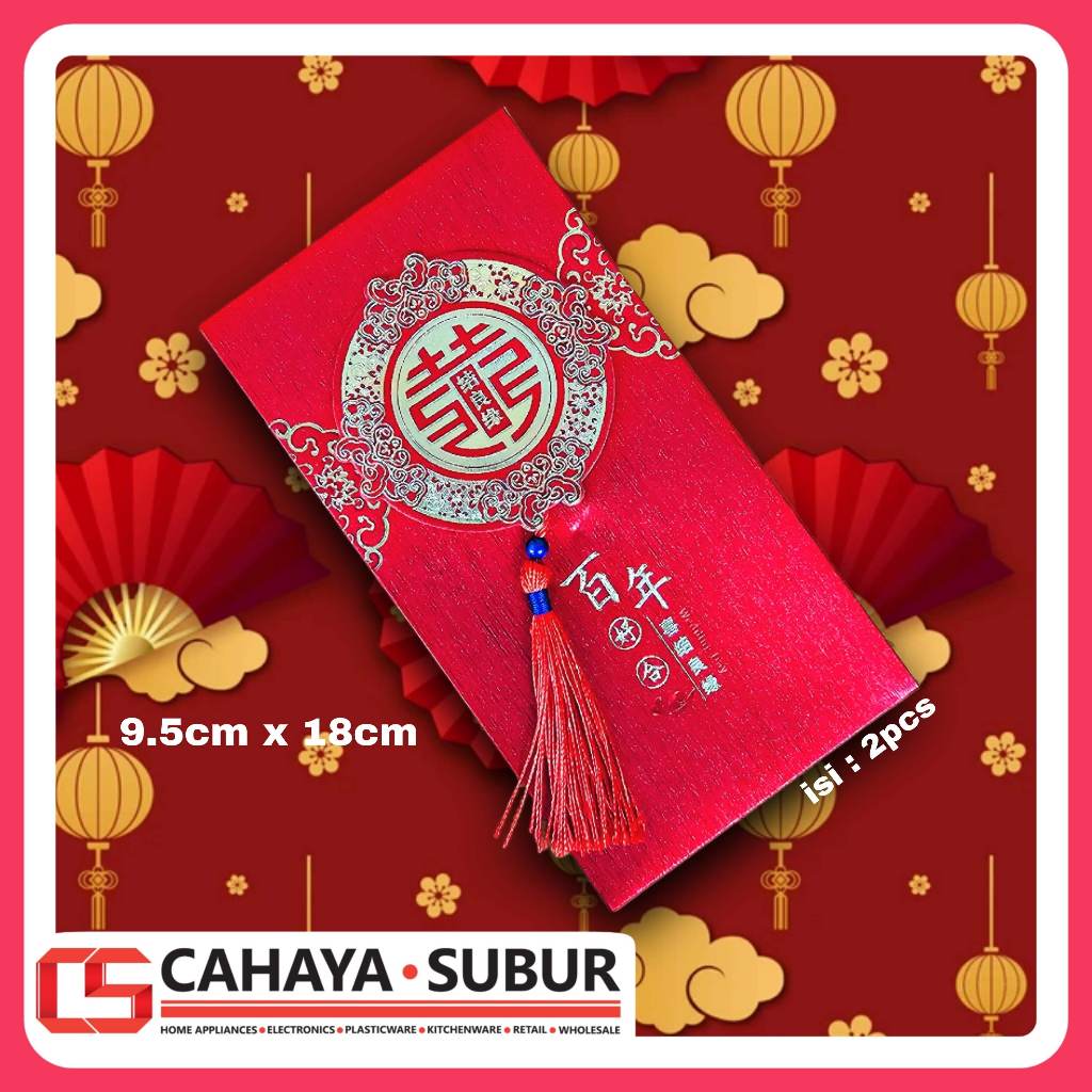 

CSS Angpao Wedding Merah Ukuran Panjang Gold Edition Angpau Nikahan Sangjit Bahan Premium Quality