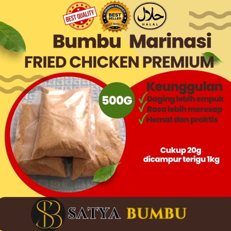 

BUMBU MARINASI FRIED CHICKEN 500G/ untuk 25kg ayam