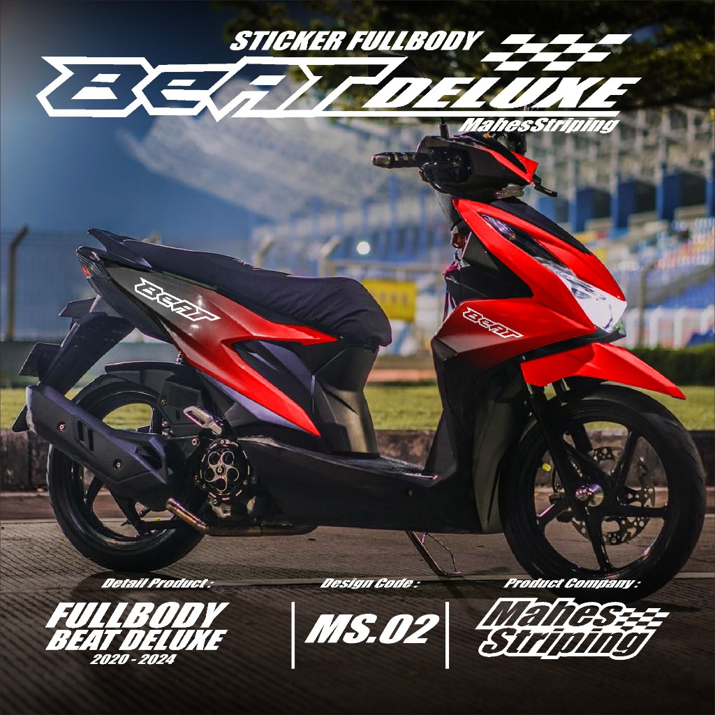 Decal Stiker Honda Beat Deluxe Beat Street Full Body 2020 2021 2022 2023 Terbaru Kode MS.02 - Sticke