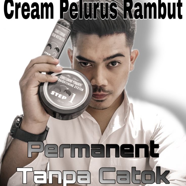 Stock Terbatas  PELURUS RAMBUT PRIA PERMANEN TANPA CATOKPAKE CATOK BY MISTER HAIR