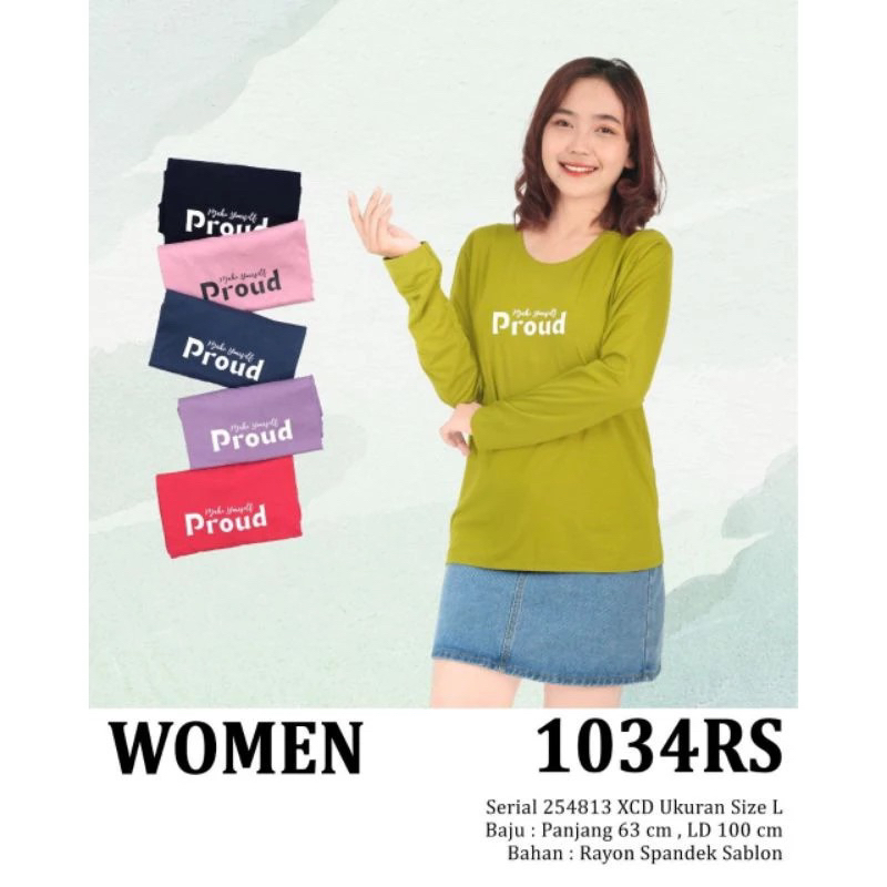 kaos lengan panjang merk lemone ORI bahan spandex rayon