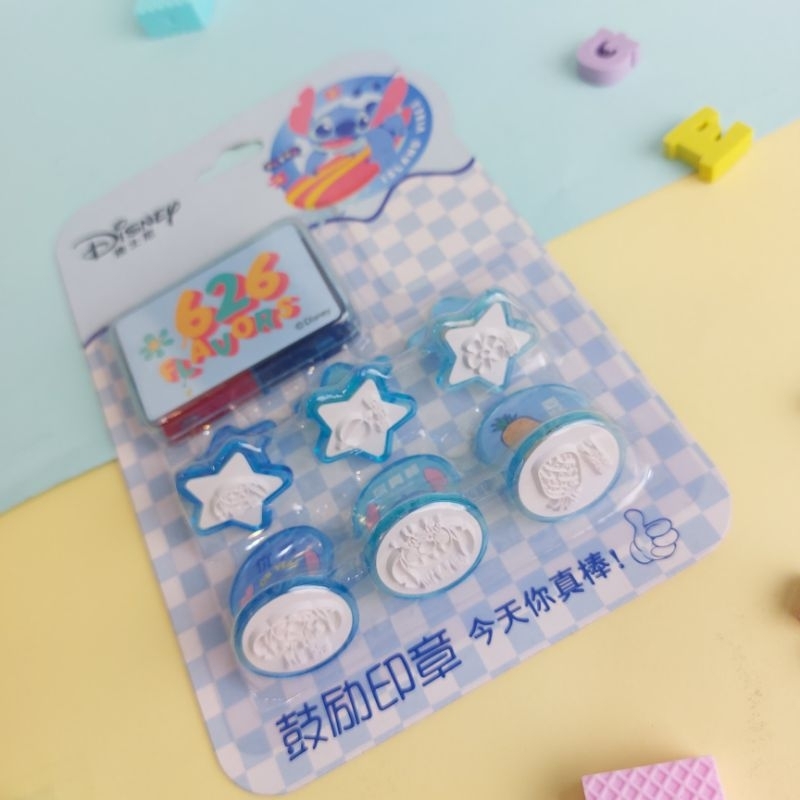 

Cap Stempel Karakter Disney Stitch 6 Pcs + Cap