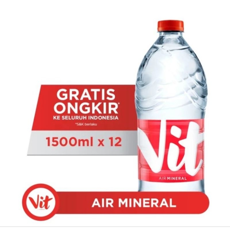 

VIT Air Mineral 1500 ml isi 12 botol