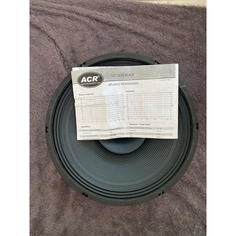 Speaker ACR 12" 1230 Black Full Range