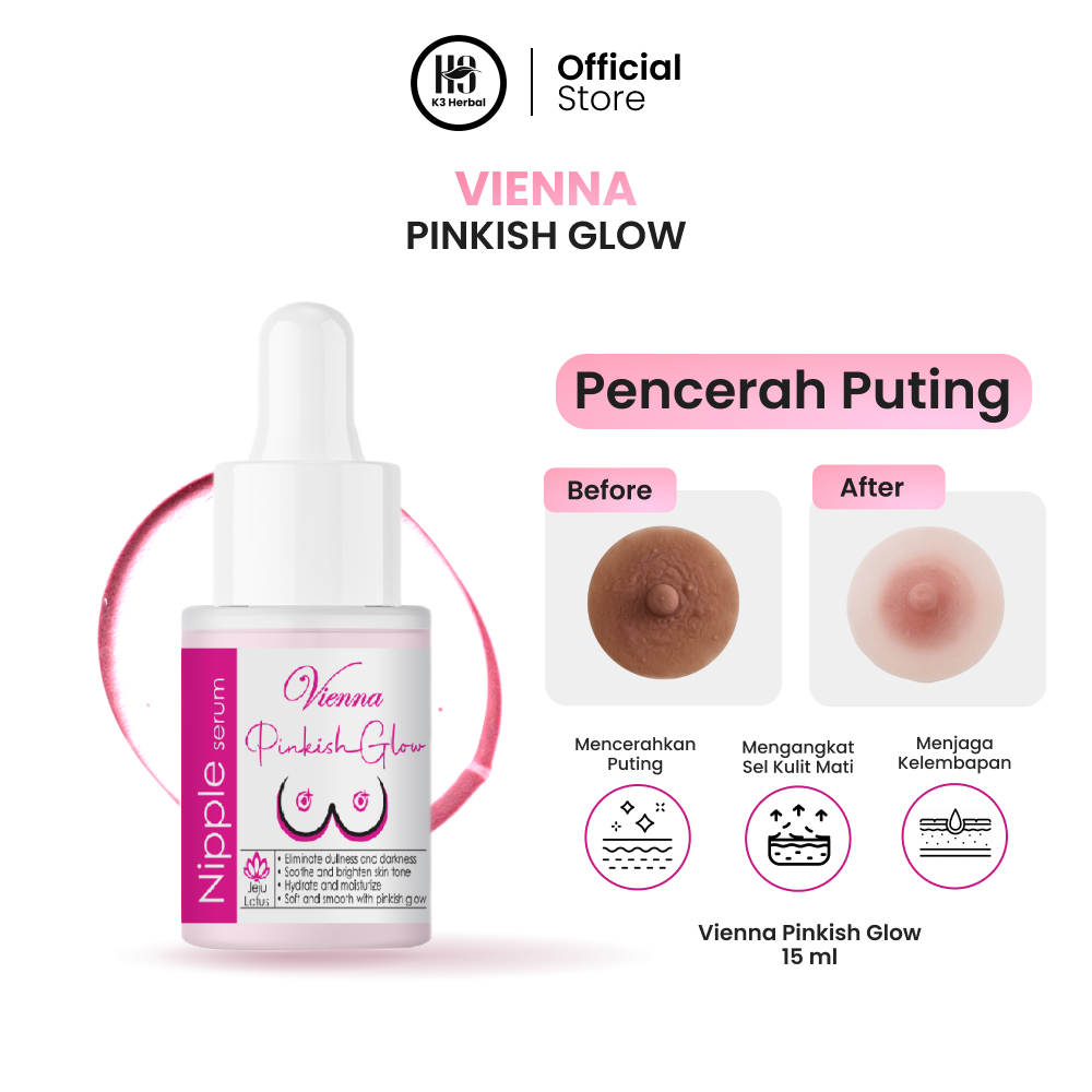 Vienna Pinkish Glow Pencerah Puting Payudara pemutih puting hitam wanita pink alami ampuh terbaik