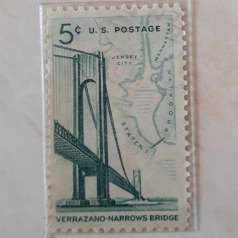 

Perangko USA Opening of Verrazano–Narrows Bridge, New York Tahun 1964